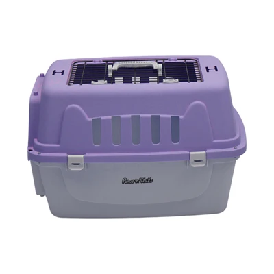 Gambar Paws N Tail Kandang Travel Portable Anjing & Kucing 2 Pintu 58.4x41x37.5 cm - Ungu