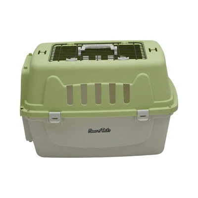 Gambar Paws N Tail Kandang Travel Portable Anjing & Kucing 2 Pintu 58.4x41x37.5 cm - Hijau