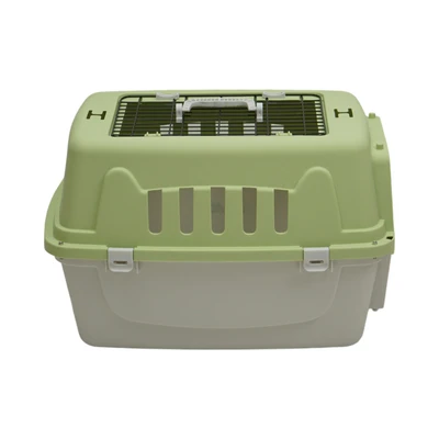 Gambar Paws N Tail Kandang Travel Portable Anjing & Kucing 2 Pintu 58.4x41x37.5 cm - Hijau
