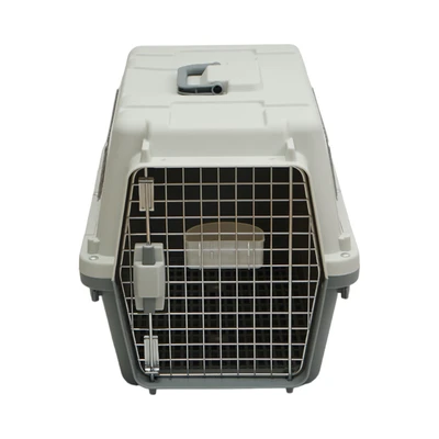 Gambar Paws N Tail Iata Kandang Travel Portable Anjing & Kucing 60.7x40.4x40.4 cm - Abu-Abu