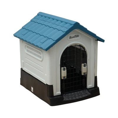Gambar Paws N Tail Rumah Anjing & Kucing 68x57x66 cm - Biru