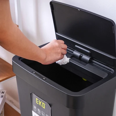 Gambar Eko Hana Tempat Sampah Sensor Gerak Plastik 50 Liter - Hitam
