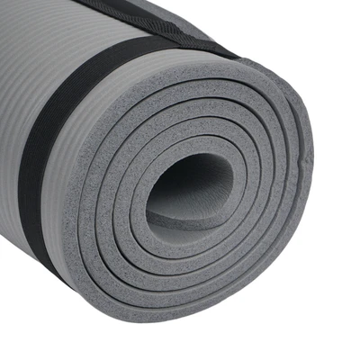 Gambar Alph Matras Yoga Nbr 10 mm - Abu-Abu