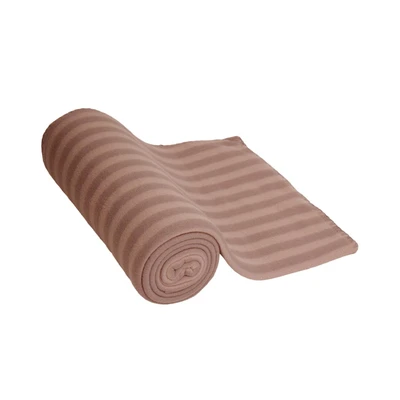 Gambar Sleeplite 120x150 cm Selimut Polar Stripe - Cokelat