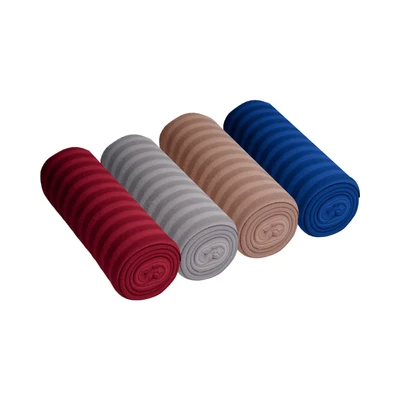 Gambar Sleeplite 120x150 cm Selimut Polar Fleece Stripe - Merah