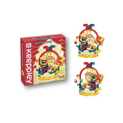 Gambar Keeppley Sanrio Pompompurin Unicycle Perform