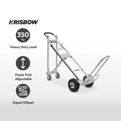 Gambar Krisbow Troli Barang Aluminium 4 In 1