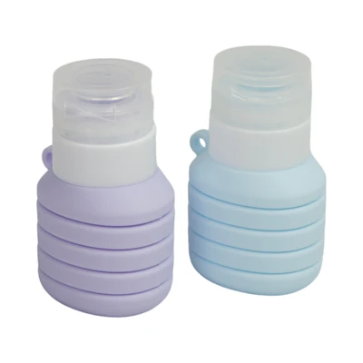Gambar Passport Botol Travel Toiletry 110 ml Set 2 pcs - Ungu/Biru
