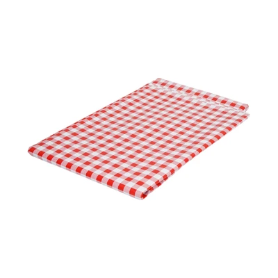 Gambar Forhom Taplak Meja PVC Gingham 145x240 cm - Merah