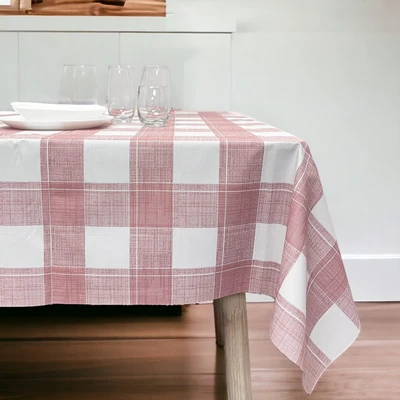 Gambar Forhom Taplak Meja PVC Checker 145x320 cm - Merah