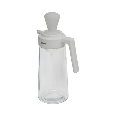 Gambar Kris Brosse Botol Minyak 2 In 1 Kaca 500 ml - Putih Ivory