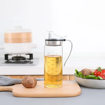 Gambar Kris Botol Minyak Kaca Borosilicate 500 ml Transparan