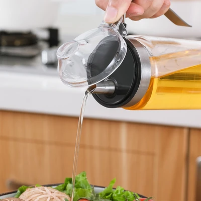 Gambar Kris Botol Minyak Kaca Borosilicate 500 ml Transparan
