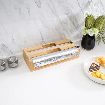 Gambar Stora Roll Dispenser Bambu 2 In 1 Dengan Pemotong