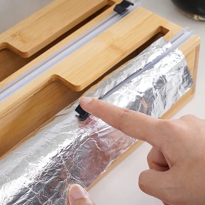 Gambar Stora Roll Dispenser Bambu 2 In 1 Dengan Pemotong