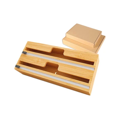 Gambar Stora Roll Dispenser Bambu 2 In 1 Dengan Pemotong