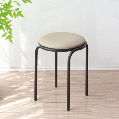 Gambar Soleil Sierra Bangku Kulit Padded - Hitam
