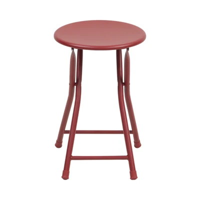 Gambar Soleil Jarvis Bangku Lipat Metal - Merah Scarlet