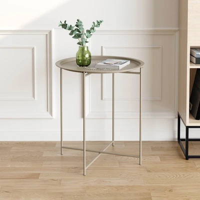 Gambar Soleil Meja Teras Tray - Cokelat Tan