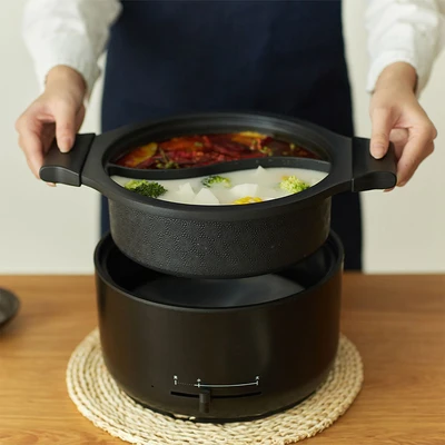 Gambar Kels Oscar Panci Hot Pot Elektrik 2 In1 2.5 Liter - Hitam