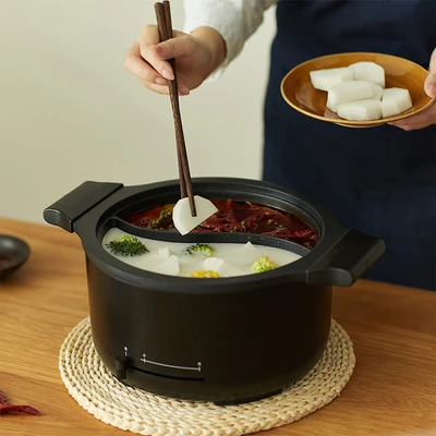 Gambar Kels Oscar Panci Hot Pot Elektrik 2 In1 2.5 Liter - Hitam