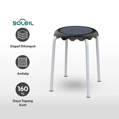 Gambar Soleil Lotus Bangku - Hitam