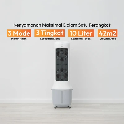 Gambar Krisbow Sync Smart Air Cooler 10 Liter 1300 CMH - Putih