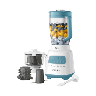 Gambar Philips Blender 1.5 Liter 360 watt HR2223/70 - Biru Misty Dawn