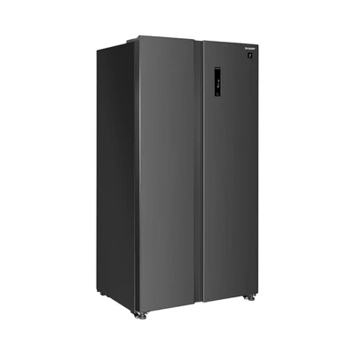 Gambar Sharp Kulkas 2 Pintu Side By Side 630 Liter SJ-IS70PMA-DS - Dark Silver