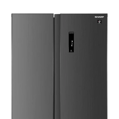 Gambar Sharp Kulkas 2 Pintu Side By Side 630 Liter SJ-IS70PMA-DS - Dark Silver