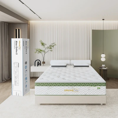 Gambar Informa Sleep 200x200x30 cm Aloe Ortho II Kasur Spring Pocket In Box