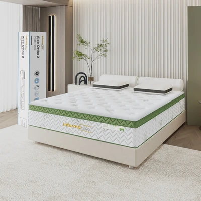 Gambar Informa Sleep 200x200x30 cm Aloe Ortho II Kasur Spring Pocket In Box