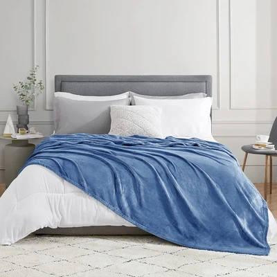 Gambar Sleeplite 150x200 cm Selimut Coral Fleece - Biru Royal