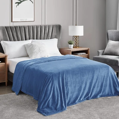 Gambar Sleeplite 150x200 cm Selimut Coral Fleece - Biru Royal