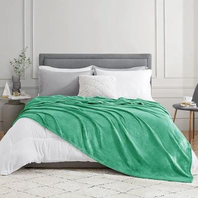 Gambar Sleeplite 150x200 cm Selimut Coral Fleece - Hijau
