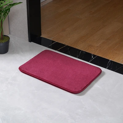 Gambar Informa Gavin Keset Kamar Mandi Microfiber 40x60 cm Set 2 pcs - Merah Maroon
