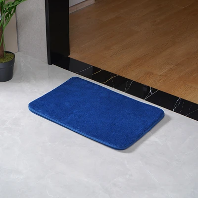 Gambar Informa Gavin Keset Kamar Mandi Microfiber 40x60 cm Set 2 pcs - Biru Navy