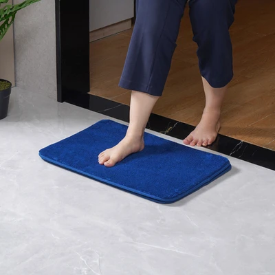 Gambar Informa Gavin Keset Kamar Mandi Microfiber 40x60 cm Set 2 pcs - Biru Navy