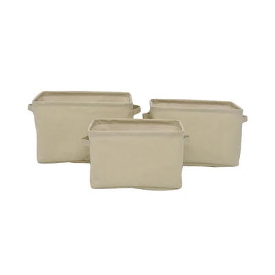 Gambar Stora Keranjang Penyimpanan Fabric Set 3 pcs - Krem Beige
