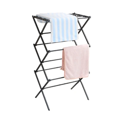 Gambar Stora Jemuran Indoor Expandable 57.5-101x41x105 cm - Abu-Abu Tua