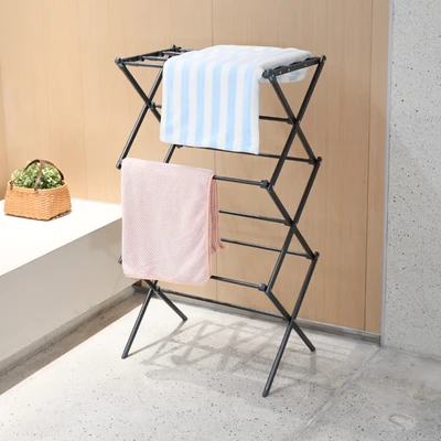Gambar Stora Jemuran Indoor Expandable 57.5-101x41x105 cm - Abu-Abu Tua