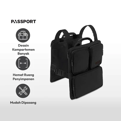 Gambar Passport Vior Tas Organizer Koper - Hitam