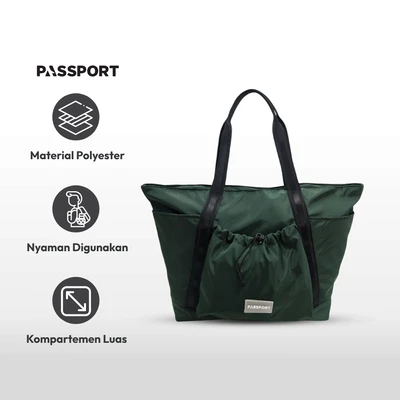 Gambar Passport Jolle Tote Bag - Hijau
