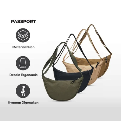 Gambar Passport Ivy Tas Selempang - Hijau Army