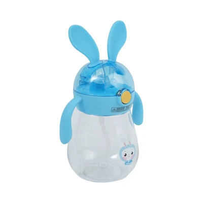 Jual Ataru Rabbit Botol Minum Anak Plastik Dengan Sedotan Strap 360 Ml ...
