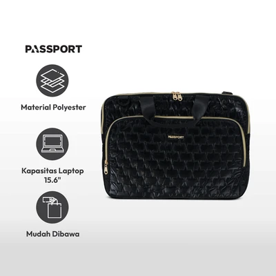 Gambar Passport Cartier Tas Laptop - Hitam