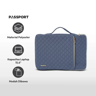 Gambar Passport Minji Tas Laptop - Biru
