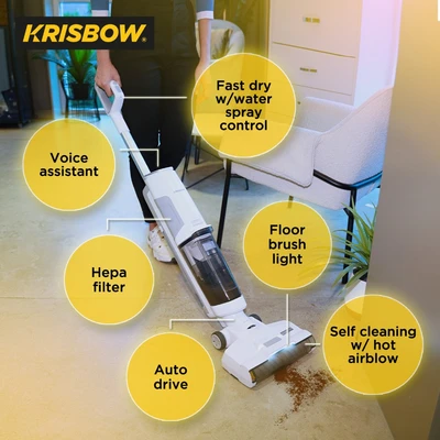 Gambar Krisbow Vacuum & Floor Washer Cordless FRFCB250W