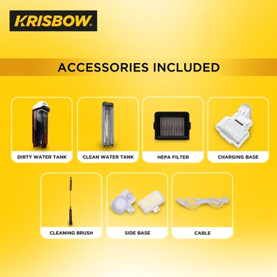 Gambar Krisbow Vacuum & Floor Washer Cordless FRFCB250W