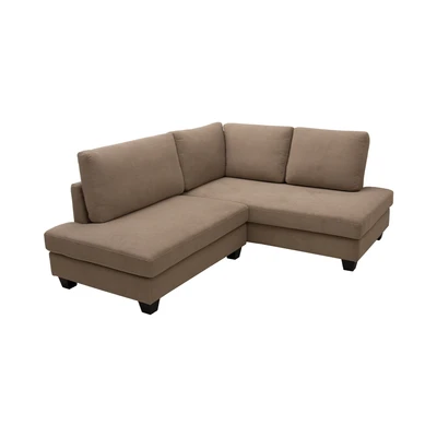 Gambar Informa Bryn Sofa L Sectional Fabric - Cokelat